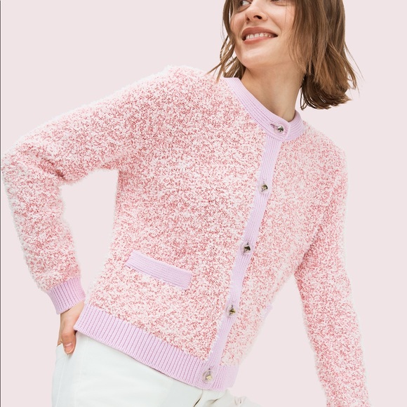 NWT Kate Spade Knit Tweed Cardigan
